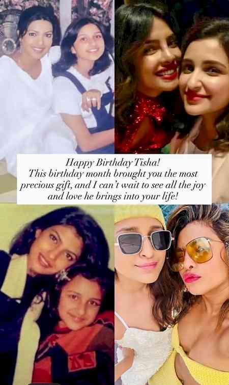 Priyanka Chopra wishes sister Parineeti Chopra on her first birthday post-motherhood