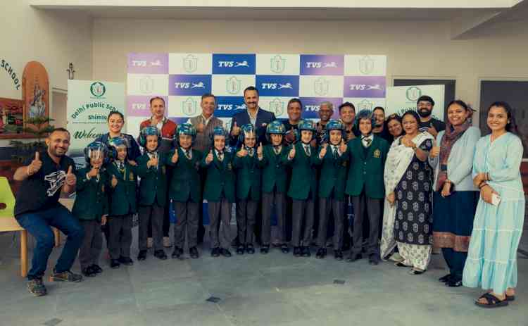 TVS Motor Company Strengthens its Commitment to Road Safety with Helmet Drive for School Children in Shimla