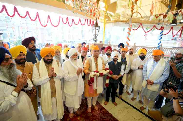 Bhagwant Mann Government seeks blessings of Guru Sahib for embarking events to mark 350th martyrdom day of Sri Guru Tegh Bahadur Ji 