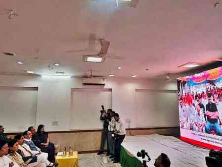 Delhi: BJP president JP Nadda joins Greater Kailash residents for 'Mann Ki Baat'