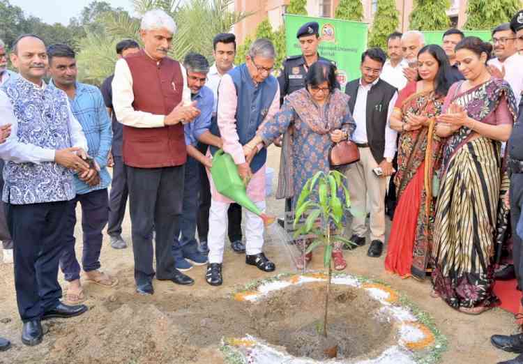 राज्यपाल प्रो. असीम कुमार घोष ने किया एमडीयू परिसर का निरीक्षण