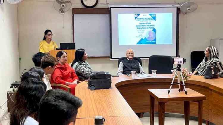 Alumni Talk by Jagjit Puri, IAS (Retd.) on “Relevance of Public Administration in Civil Services: Bridging Theory and Practice”