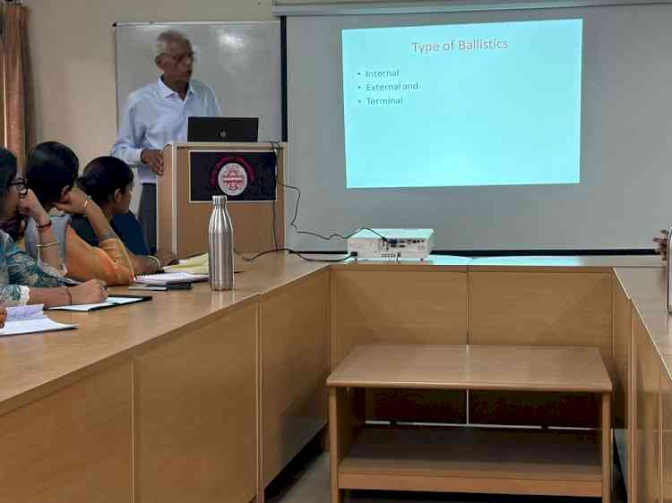 Workshop and Special Lecture on Ballistics and Firearms at the Centre for Police Administration, Panjab University