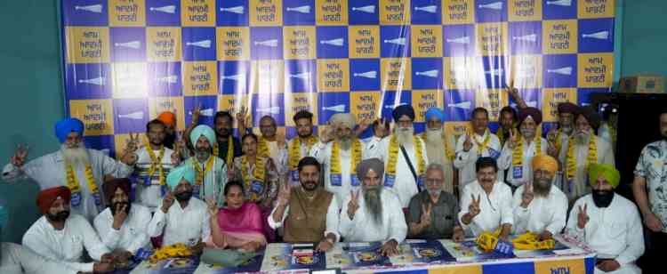 Massive Boost for AAP Ahead of Tarn Taran By-Election, Prominent Ex-Servicemen, Congress and Akali Leaders Join AAP