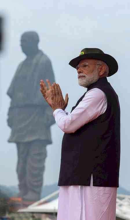Statue of Unity, a tribute to Sardar Patel, built as result of mass movement, says PM Modi