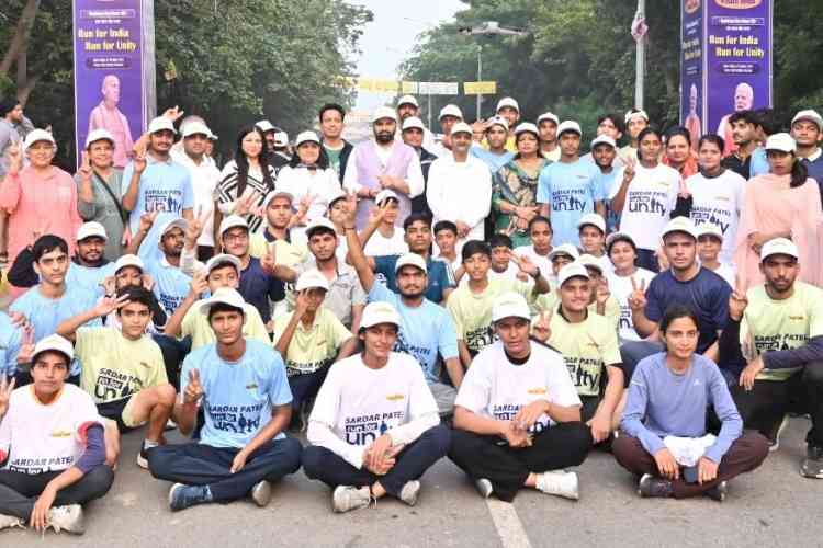 राष्ट्रीय एकता दिवस पर  एमडीयू में रन फॉर यूनिटी आयोजित