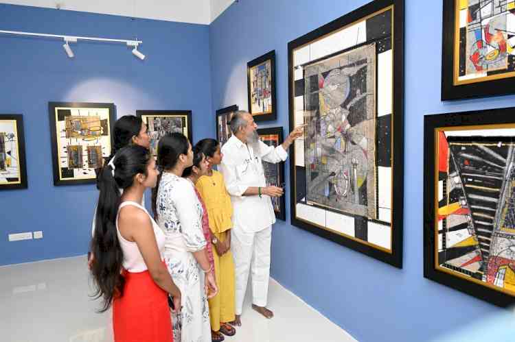 Padma Shri Thota Tharrani’s Art Showcase - ‘Footnotes on Cinema’ Captivates Chennai, Celebrating Celluloid on Canvas