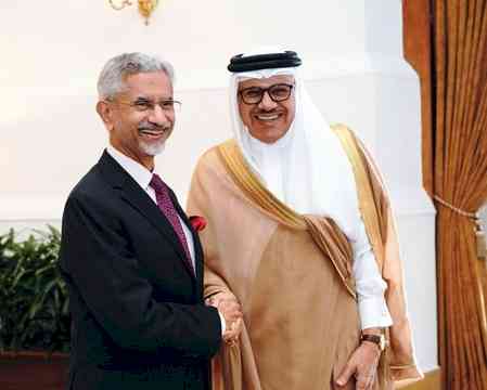 EAM Jaishankar welcomes Bahrain’s Foreign Minister in New Delhi for 5th India-Bahrain High Joint Commission