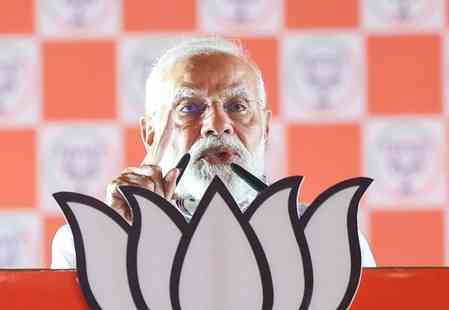 PM Modi in Katihar rally questions Tejashwi's silence on father's legacy; slams RJD, Cong