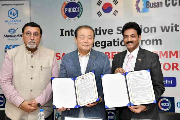 PHDCCI and Busan Chamber of Commerce and Industry, South Korea, forge partnership to boost trade