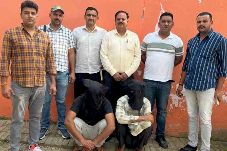 रोहतक पुलिस की एवीटी स्टाफ की टीम ने कियेअवैध हथियारों सहित दो युवक काबू