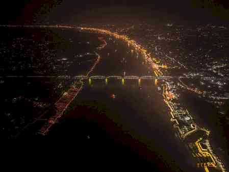 Varanasi dazzles in divine splendour as Dev Deepawali lights up Ganga