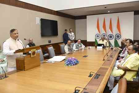 VP Radhakrishnan administers oath to 2 Rajya Sabha members