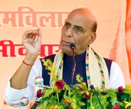 ‘RJD’s signature is violence,’ says Rajnath Singh in Bihar 