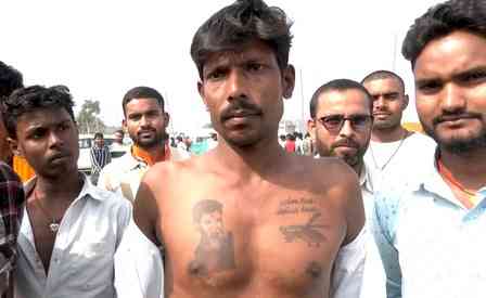 Big fan: Man from Hajipur gets Chirag Paswan’s tattoo on his chest