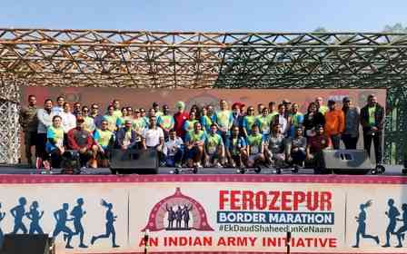 'Golden Arrow Division runs for unity': Ferozepur Border Marathon 2025 honours martyrs, fight drug menace