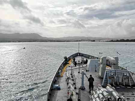 INS Sahyadri docks at Guam for Malabar-2025, showcases India's naval strength amid strained India-US ties