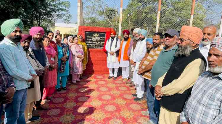 Cabinet Minister Hardeep Singh Mundian lays foundation stones for 12 road Infra projects worth Rs 278.4 lakh