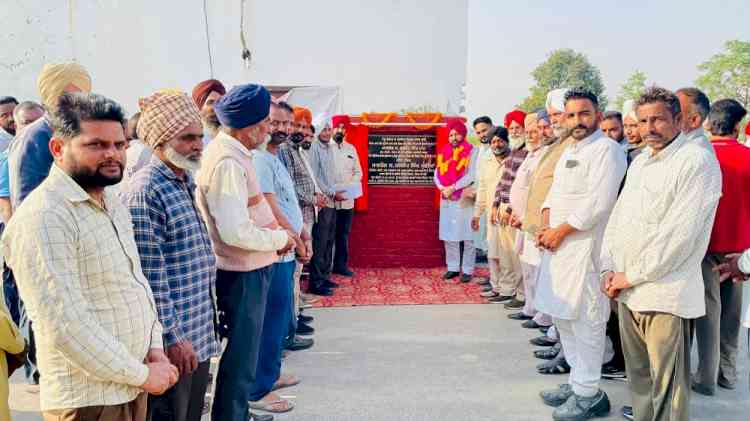 Cabinet Minister Hardeep Singh Mundian lays foundation stones of model playgrounds and one health Centre worth Rs 139.15 lakh