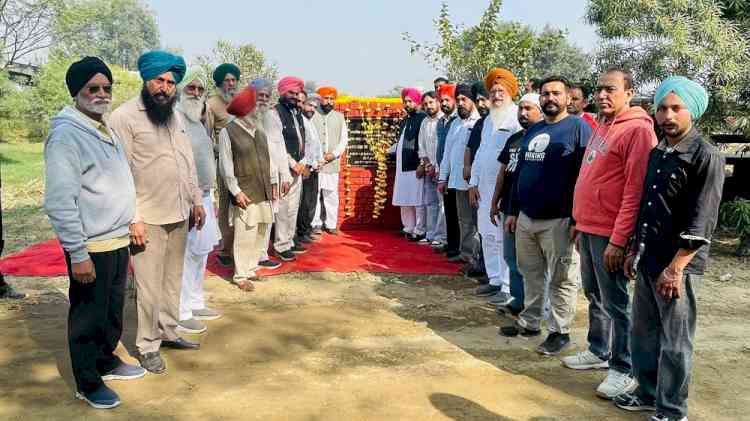 Cabinet Minister Hardeep Singh Mundian lays foundation stone for development projects worth Rs 60.33 Lakh