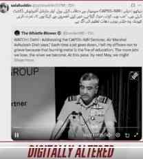 Deepfake alert: AI video falsely shows Air Marshal Dixit admitting Rafale losses