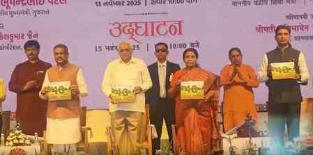 Guj CM and Union Minister Dharmendra Pradhan inaugurate Ahmedabad book and food fests