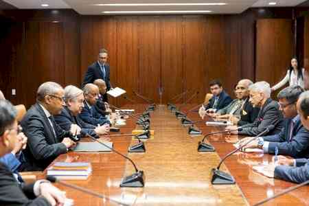 EAM Jaishankar discusses global situation, multilateralism with UN chief