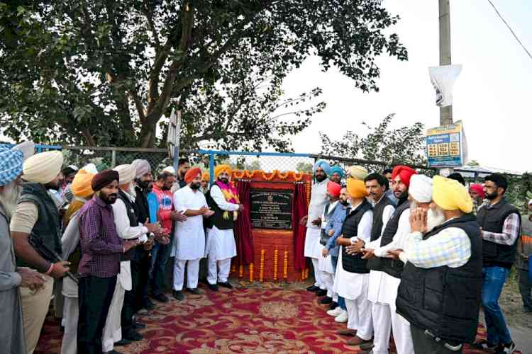 Cabinet Minister Tarunpreet Singh Sond  inaugurates special repair project of key road worth Rs 5.50 crores in Khanna