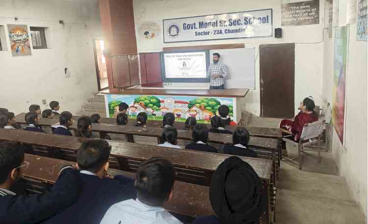 Panjab University and NSS Conduct Health Awareness Program at Govt. Model School in Chandigarh