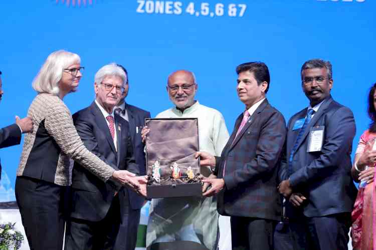 Service creates freedom from disease, poverty, division, and fear: Rotary International President