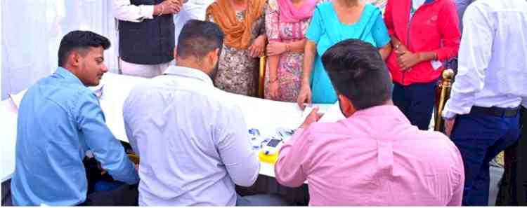 400 people screened during diabetes health camp