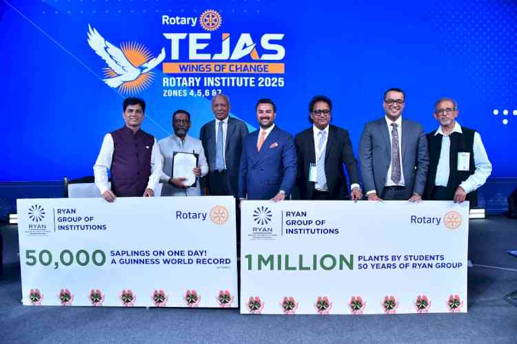 Ryan Group of Institutions and Rotary Club Launch India’s Largest School-Led Tree Plantation Drive