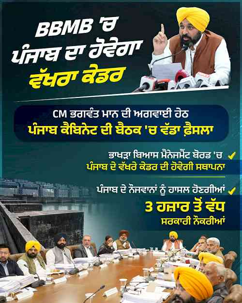 Youth get their due! 3,000+ government jobs in BBMB now exclusively for Punjab; Mann government restores Punjab's lost share by creating a separate cadre