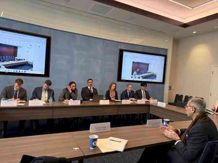 Indian Ambassador meets experts at conservative think tank in Washington