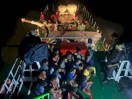 Indian Coast Guard detains Bangladeshi fishing vessel with 28 crew members