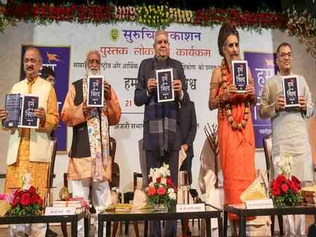 Ex-VP Dhankhar captivates Bhopal with humour, insight in first appearance after resignation