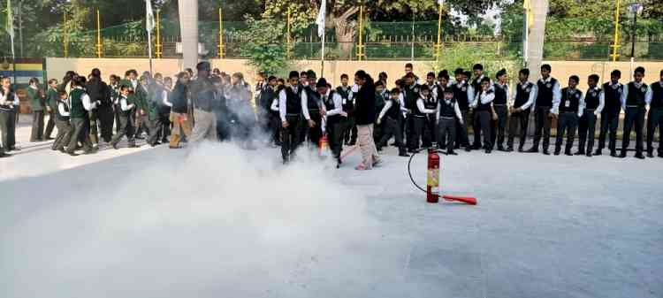 Mock Drill organized in Adarsh Public Smart School