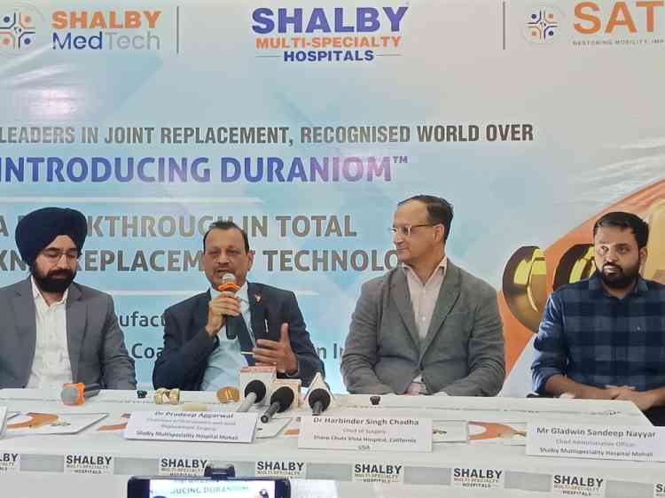 Shalby Hospital Mohali Hosts US Orthopedic Expert; Introduces Advanced Duraniom-Gold Knee Implant Technology