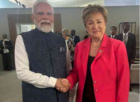 G20 Summit: PM Modi meets IMF Chief Kristalina Georgieva