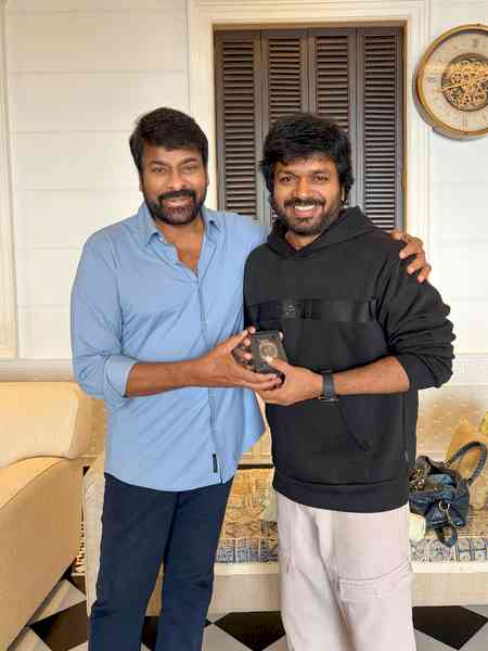 Megastar Chiranjeevi gifts director Anil Ravipudi a special watch on his birthday