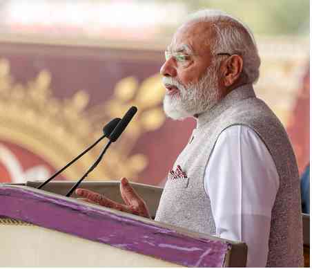 We bow in reverence to Shri Guru Tegh Bahadur Ji's unmatched courage, sacrifice: PM Modi