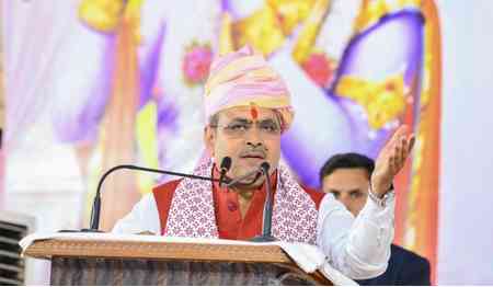 CM Sharma takes part in 'Pran Pratishtha' of Shri Meera-Madhav & Shri Krishna temples in Rajasthan