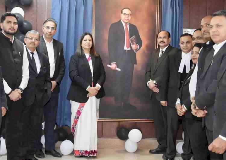 Portrait of Dr. B.R. Ambedkar unveiled in Rohtak Bar Association