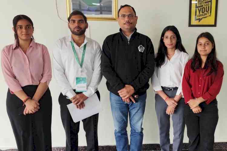 ऑन-कैंपस प्लेसमेंट ड्राइव में बीटेक के 4 विद्यार्थी चयनित