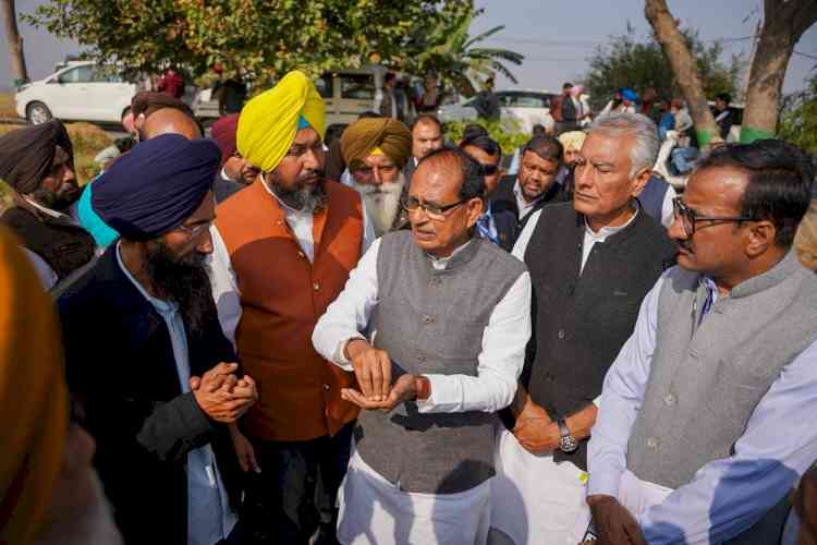 Union Agriculture Minister Shivraj Singh Chouhan undertakes one-day visit to Punjab; interacts with farmers, villagers and stakeholders in Ransih Kalan village, Moga