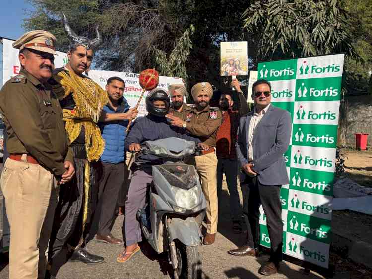 Fortis Hospital Mohali Launches Helmet Safety Drive in Collaboration with Local Traffic Police Departments