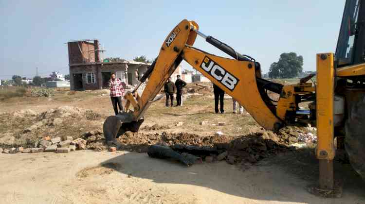 GLADA Demolishes Four Unauthorized Colonies in Nandpur, Jandiali for Ongoing Illegal Constructions