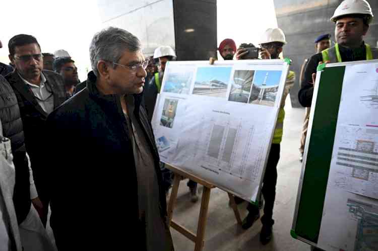 Ashwini Vaishnaw Inspects Chandigarh Station Redevelopment Work