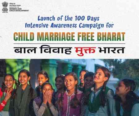 Centre to launch 100-day campaign for child marriage-free India tomorrow