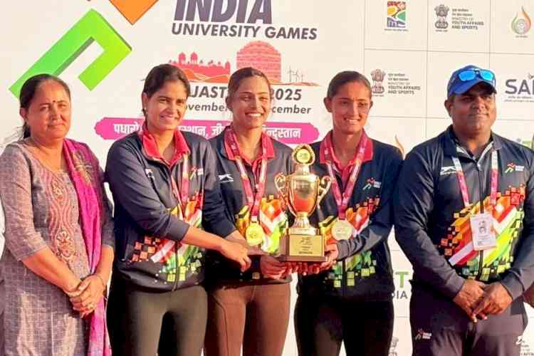 खेलो इंडिया यूनिवर्सिटी गेम्स में एमडीयू की महिला टेनिस टीम ने जीता स्वर्ण